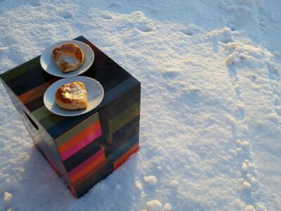 blucomp Kuchen im Schnee